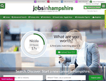 Tablet Screenshot of jobsinhampshire.com
